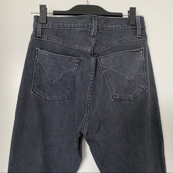 Hudson Bootcut Grey/Black Jean Split Hem Sz 28 - Picture 7 of 8